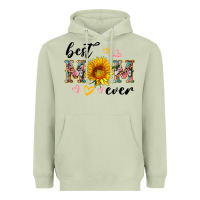 Matcha best mom ever with sunflower Heavyweight Hoodie - Artiststas