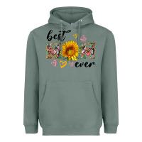 Sage best mom ever with sunflower Heavyweight Hoodie - Artiststas