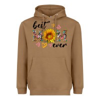 Toasted Coconut best mom ever with sunflower Heavyweight Hoodie - Artiststas