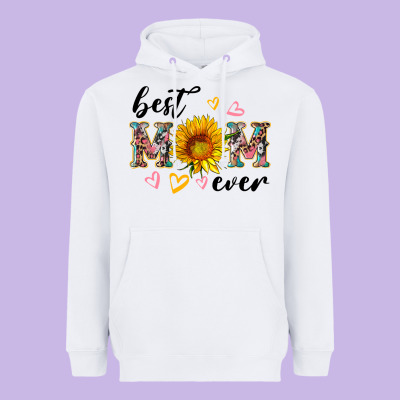 Best Mom Ever With Sunflower Heavyweight Hoodie Designed By Artiststas