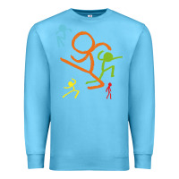 Ocean Blue alan becker gaming gift Premium Sweatshirt - ArtMosaic
