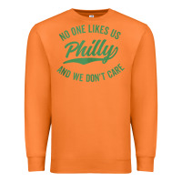 Carrot philly no one likes us and we don't care green text tank top Premium Sweatshirt - ArtMosaic