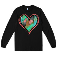 Black Feather Heart Long Sleeve Tee - Jasminsmagicworld