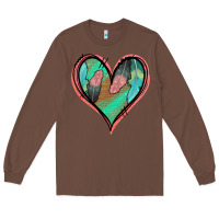 Chestnut Feather Heart Long Sleeve Tee - Jasminsmagicworld
