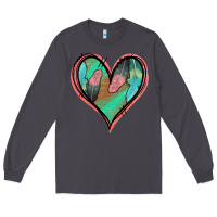 Smoke Feather Heart Long Sleeve Tee - Jasminsmagicworld