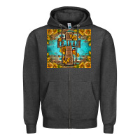 Charcoal Heather Western Faith Cross Butterfly Zipper Hoodie - LillyAllenDesigns