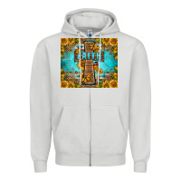 Dove Grey Western Faith Cross Butterfly Zipper Hoodie - LillyAllenDesigns