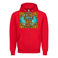Red Western Faith Cross Butterfly Zipper Hoodie - LillyAllenDesigns