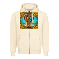 Sandshell Western Faith Cross Butterfly Zipper Hoodie - LillyAllenDesigns