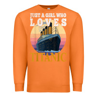 Carrot ship just a girl who loves titanic boat titanic girls woman t shirt Premium Sweatshirt - ArtMosaic