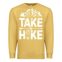 Antique Gold take hike Premium Sweatshirt - ArtMosaic