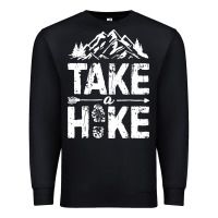 Black take hike Premium Sweatshirt - ArtMosaic