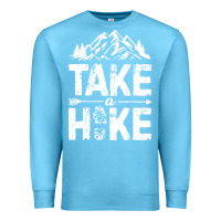 Ocean Blue take hike Premium Sweatshirt - ArtMosaic