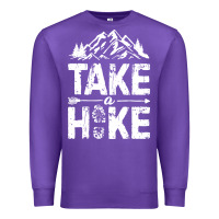 Purple take hike Premium Sweatshirt - ArtMosaic