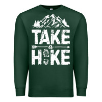 Sports Green take hike Premium Sweatshirt - ArtMosaic