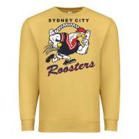 Antique Gold roosters-sydney city Classic Premium Sweatshirt - ArtMosaic