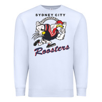 White roosters-sydney city Classic Premium Sweatshirt - ArtMosaic