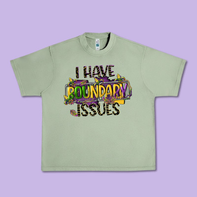 I Have Boundary Issues Urban Heavy Tee Designed By Cowgirlartshop