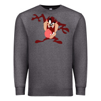 Charcoal Heather tasmanian devil cartoon character Premium Sweatshirt - ArtMosaic