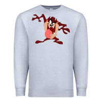 Heather Grey tasmanian devil cartoon character Premium Sweatshirt - ArtMosaic