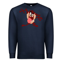 Navy tasmanian devil cartoon character Premium Sweatshirt - ArtMosaic