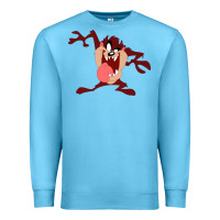Ocean Blue tasmanian devil cartoon character Premium Sweatshirt - ArtMosaic