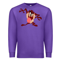 Purple tasmanian devil cartoon character Premium Sweatshirt - ArtMosaic
