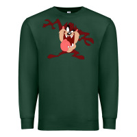 Sports Green tasmanian devil cartoon character Premium Sweatshirt - ArtMosaic