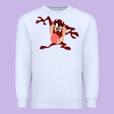 Tasmanian Devil Cartoon Character Premium Sweatshirt Designed By Artmosaic