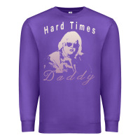 Purple Hard Times Daddy Premium Sweatshirt - trangStudio