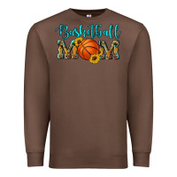 Chestnut western leopard camouflage sunflowers glitter mom basketball Premium Sweatshirt - Artiststas