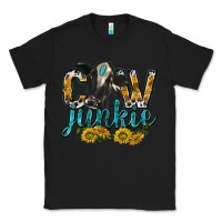 Black Cow Junkie with Cow Classic Tee - texasbilliewilder
