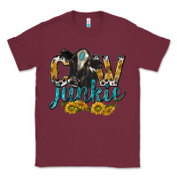Burgundy Cow Junkie with Cow Classic Tee - texasbilliewilder