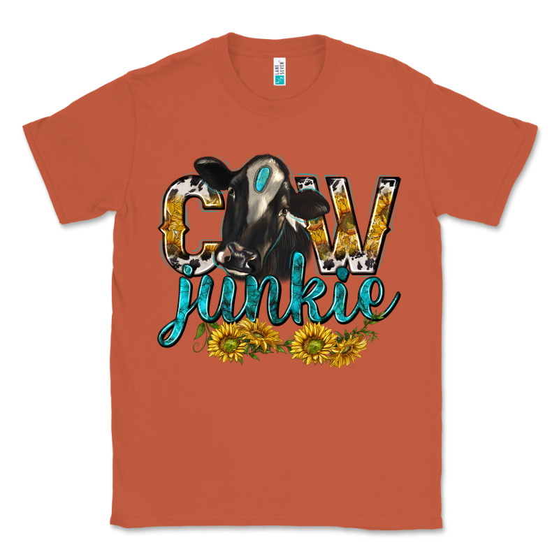 Cow Junkie With Cow Classic Tee by texasbilliewilder | Teevron