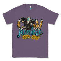 Lavender Cow Junkie with Cow Classic Tee - texasbilliewilder