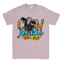 Lilac Cow Junkie with Cow Classic Tee - texasbilliewilder