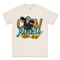 Natural Cow Junkie with Cow Classic Tee - texasbilliewilder