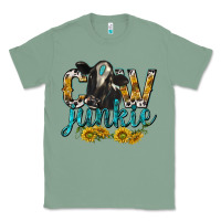 Sage Cow Junkie with Cow Classic Tee - texasbilliewilder