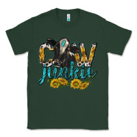 Sports Green Cow Junkie with Cow Classic Tee - texasbilliewilder
