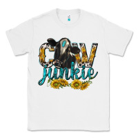 White Cow Junkie with Cow Classic Tee - texasbilliewilder