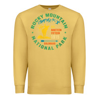 Antique Gold womens rocky mountain national park hiking travel souvenir novelty v n Premium Sweatshirt - trangStudio