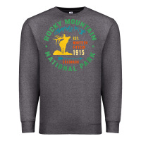Womens Rocky Mountain National Park Hiking Travel Souvenir Novelty V N Premium Sweatshirt | Teevron