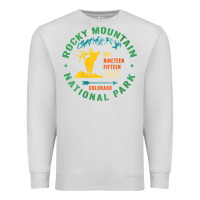 Dove Grey womens rocky mountain national park hiking travel souvenir novelty v n Premium Sweatshirt - trangStudio