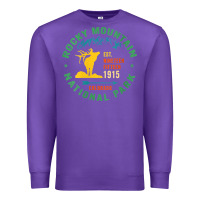 Purple womens rocky mountain national park hiking travel souvenir novelty v n Premium Sweatshirt - trangStudio