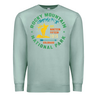 Seafoam womens rocky mountain national park hiking travel souvenir novelty v n Premium Sweatshirt - trangStudio