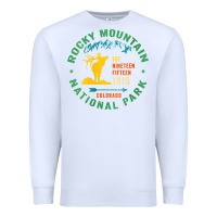White womens rocky mountain national park hiking travel souvenir novelty v n Premium Sweatshirt - trangStudio