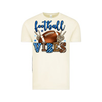Vintage Arctic Football vibes blue and grey team color Vintage Tee - HowdyJamesFarm