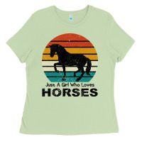 Matcha Just A Girl Who Loves Horses Ladies Tee - Bettercallsaul