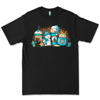 Black winter snowman coffee cups Premium Tee - Jasminsmagicworld