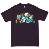 Plum winter snowman coffee cups Premium Tee - Jasminsmagicworld